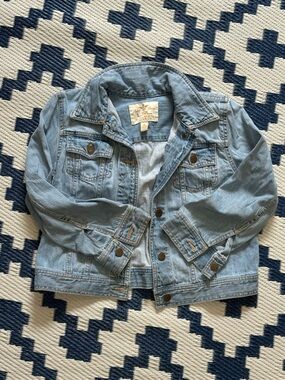 Vintage Y2K Lauren Ralph Lauren Denim Trucker Jacket Womens Size M